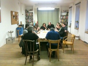 Die Verkostungsrunde in Aktion